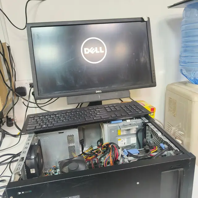 Dell desktop PC repair open case booting