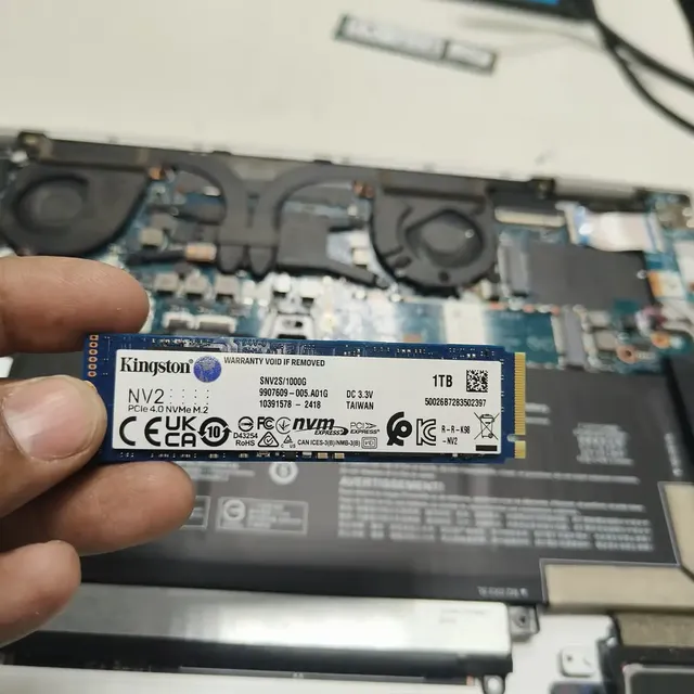 Kingston nv2 1tb NVMe SSD installation