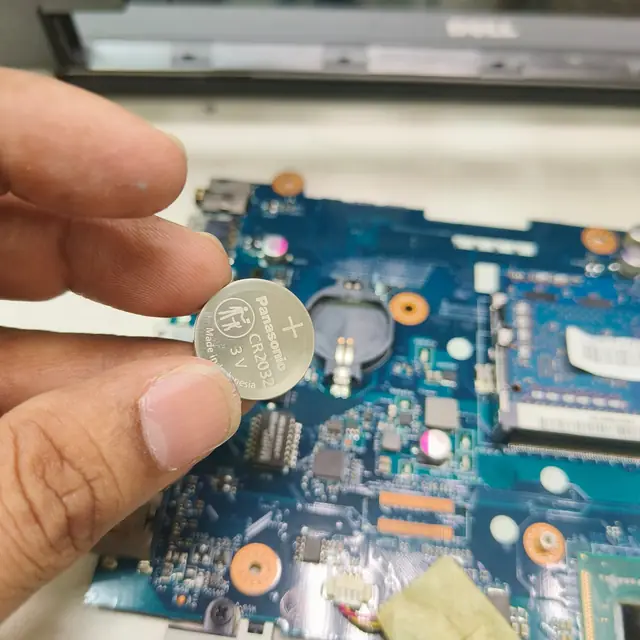 Panasonic CR2032 CMOS battery replacement laptop motherboard