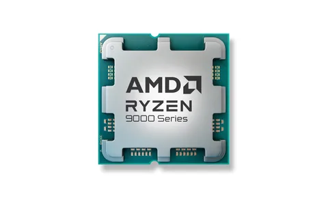 AMD Ryzen 9000 Series desktop processor, top view of the heat spreader